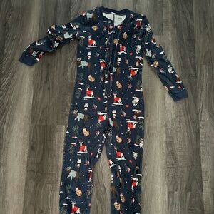 Womens Roots Navy Winter Onesie